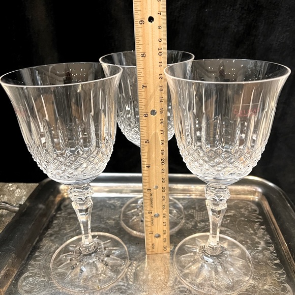 Galway Irish Crystal Signed GAL 15 Water Goblet Wine Glasses Set of 3 NWT - Picture 5 of 9
